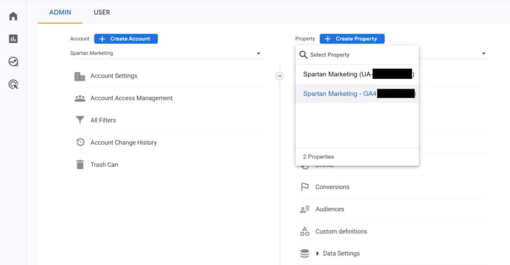 GA4 Settings-Spartan Marketing